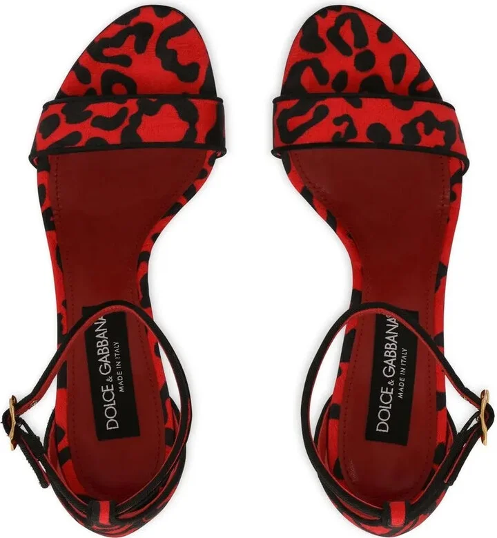 Logo-Detail Leopard-Print Sandals - Image 4