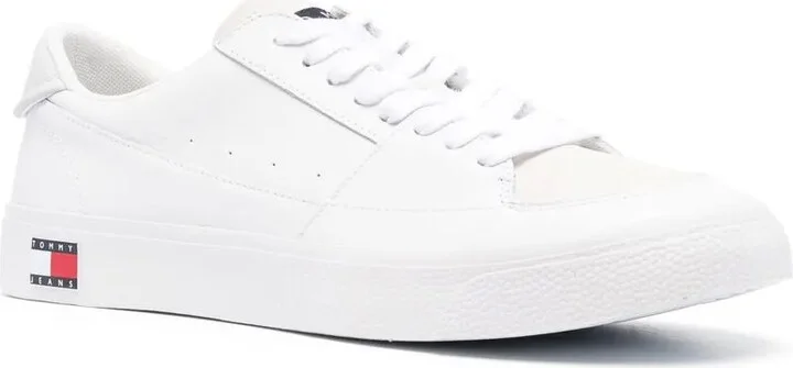 Logo-Detail Low-Top Leather Sneakers - Image 2