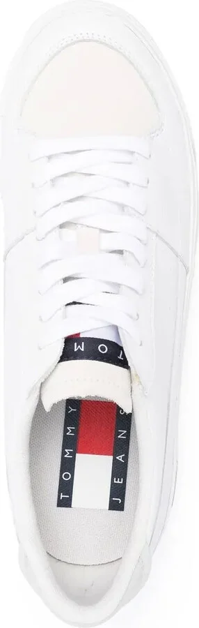 Logo-Detail Low-Top Leather Sneakers - Image 4