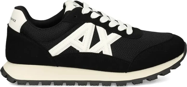 Logo-Detail Mesh Panel Sneakers