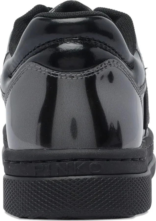 Logo-Detail Patent-Leather Sneakers - Image 3