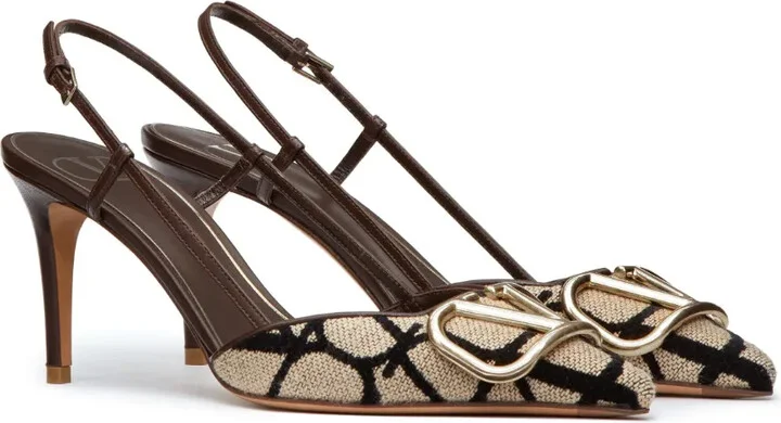 Logo-Detail Slingback Pumps - Image 2