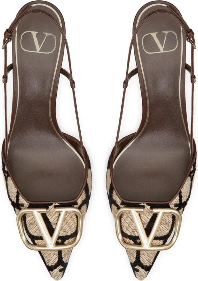 Logo-Detail Slingback Pumps - Image 4