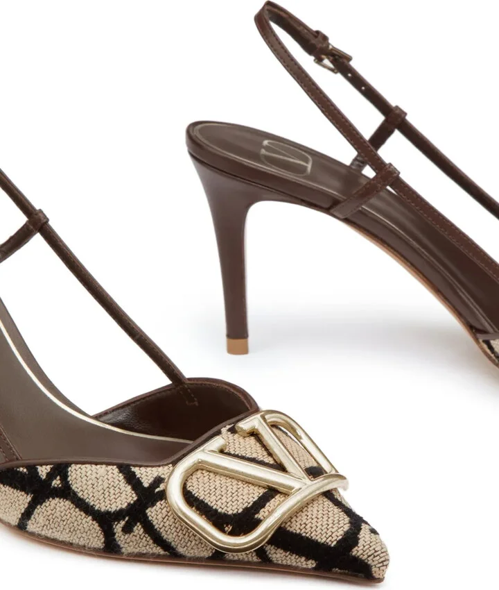 Logo-Detail Slingback Pumps - Image 5