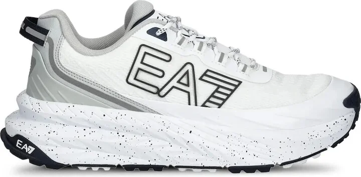 Logo-Detail Speckled-Sole Sneakers