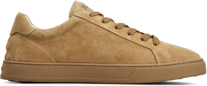 Logo-Detail Suede Sneakers
