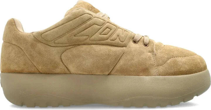 Logo-Detail Suede Sneakers