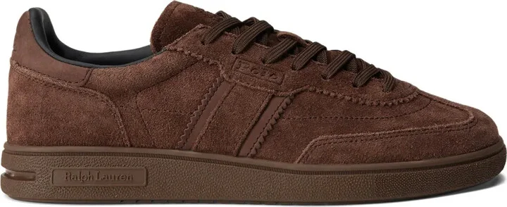 Logo-Detail Suede Sneakers