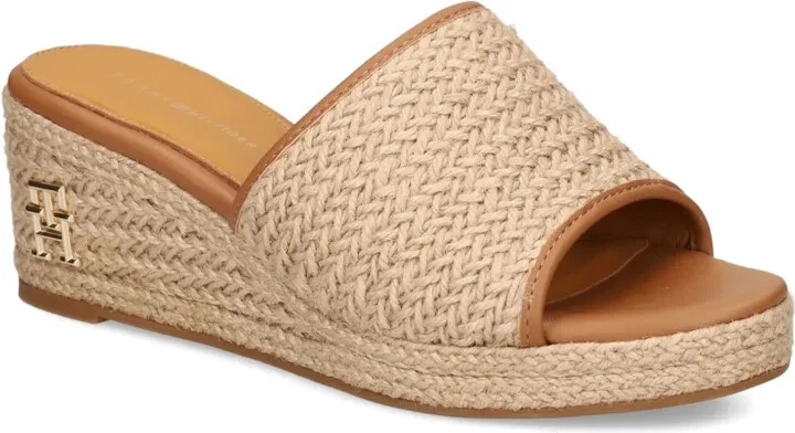 Logo-Detail Wedge Sandals - Image 2