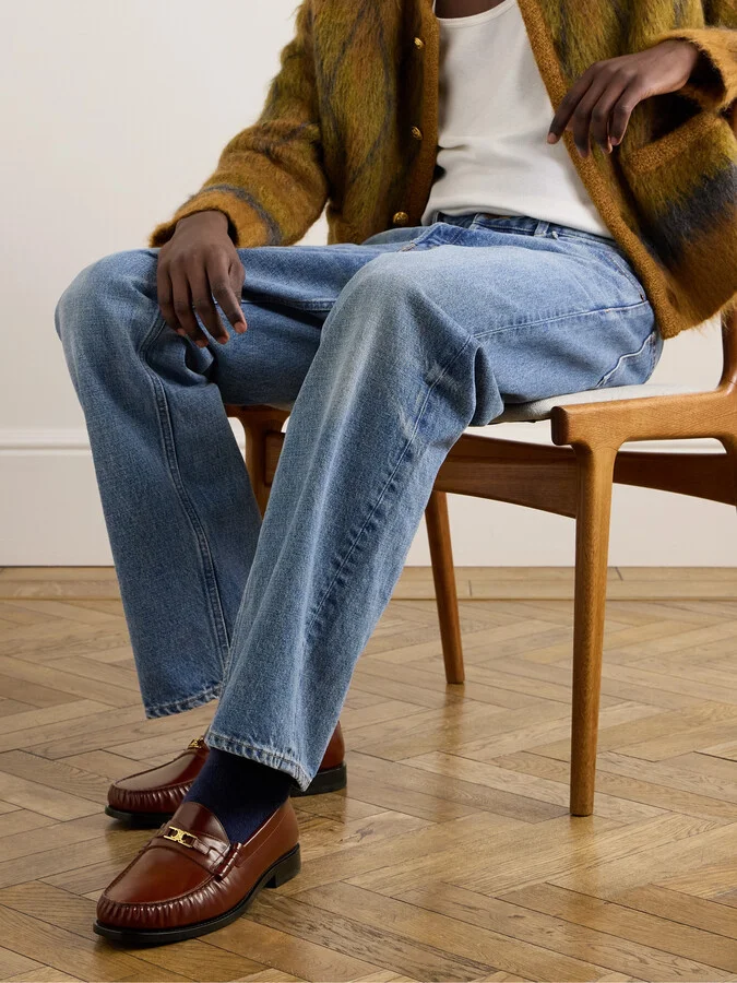 Logo-Detailed Leather Loafers - Image 2