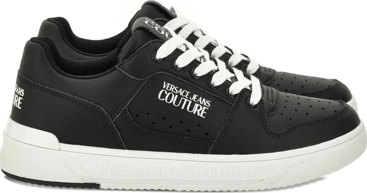 Logo-Detailed Leather Sneakers