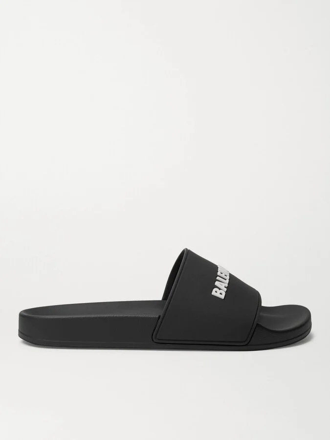 Logo-Detailed Rubber Slides