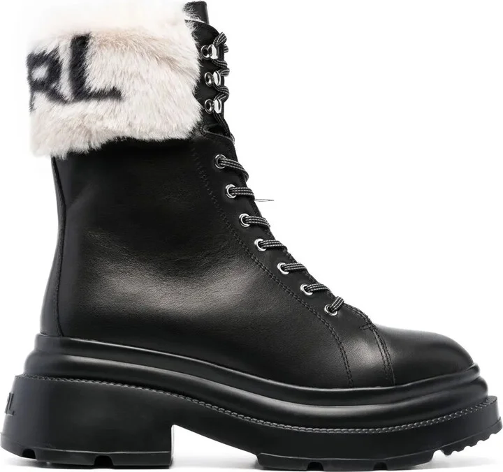 Logo-Embellished Ankle Boots