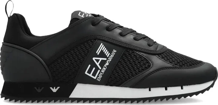 Logo-Embellished Lace-Up Sneakers
