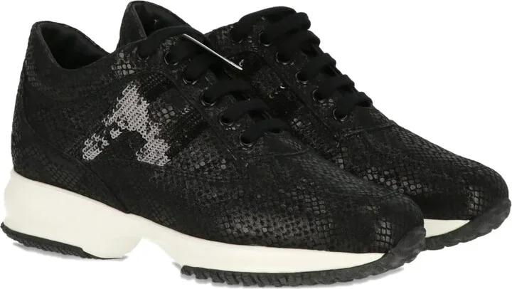 Logo-Embellished Lace-Up Sneakers