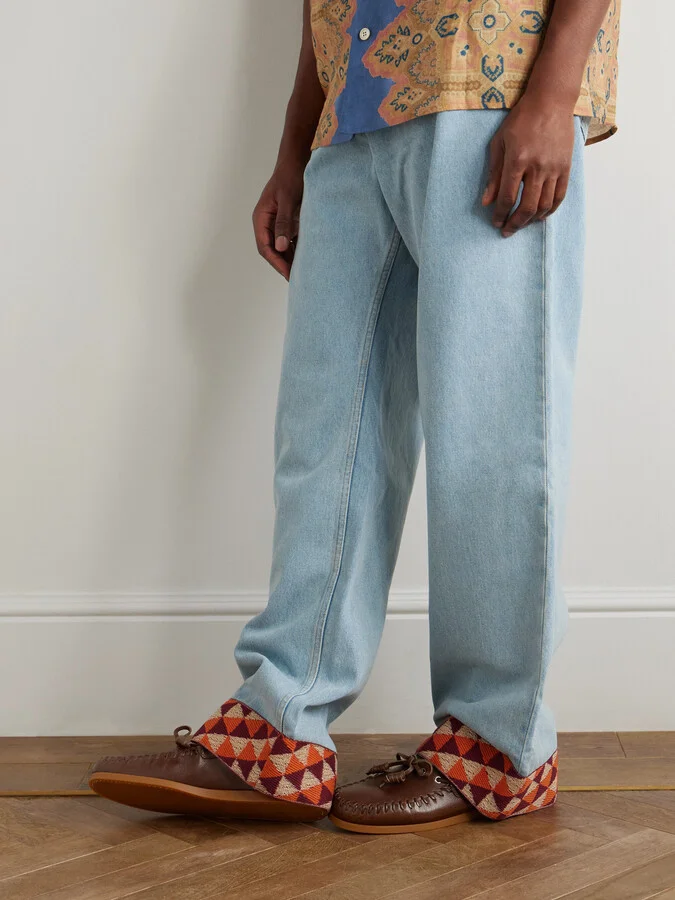 Logo-Embellished Leather Boat Shoes - Image 2