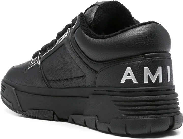 Logo-Embellished Leather Sneakers - Image 3