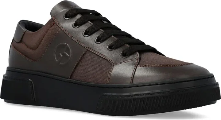 Logo-Embellished Leather Sneakers - Image 2