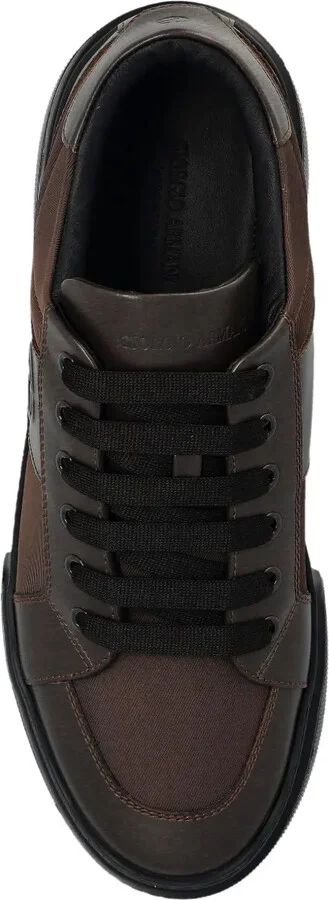 Logo-Embellished Leather Sneakers - Image 4