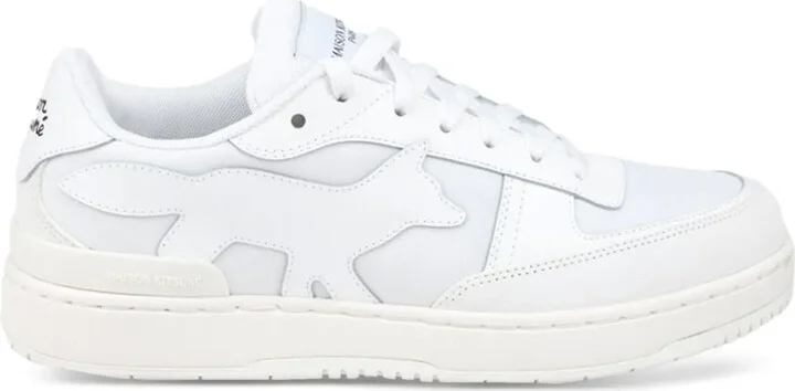Logo-Embellished Leather Sneakers