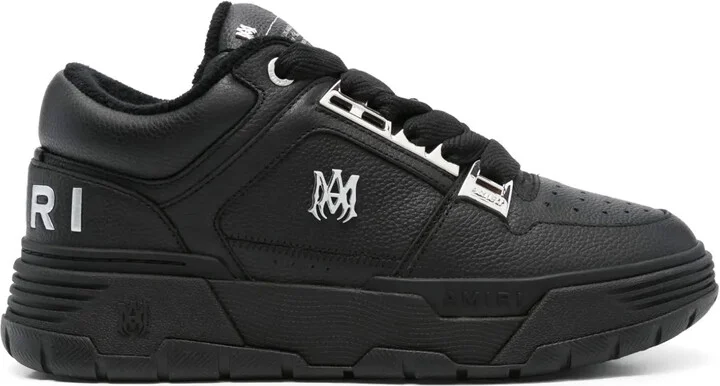 Logo-Embellished Leather Sneakers