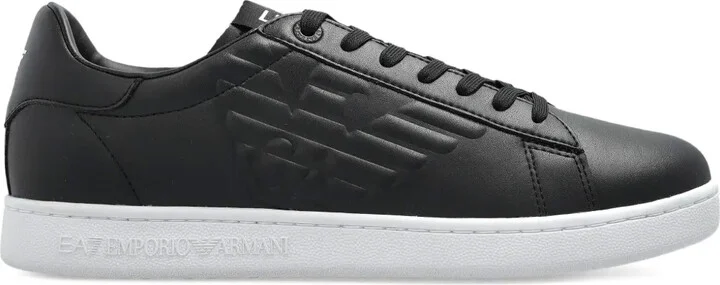 Logo-Embellished Leather Sneakers