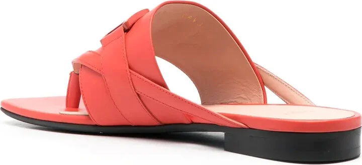 Logo-Embellishment Leather Sandals - Image 3