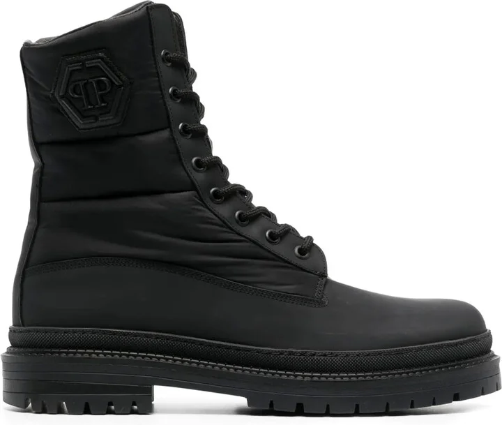 Logo-Embossed Ankle Boots