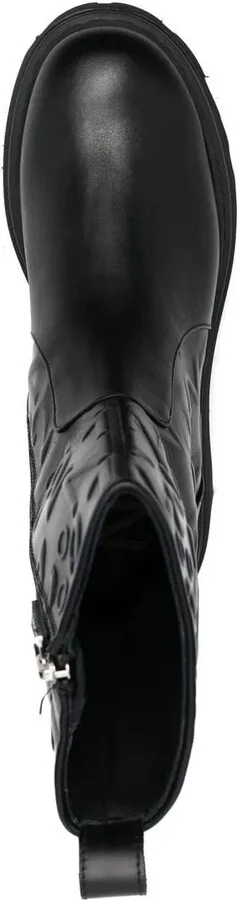 Logo-Embossed Combat Ankle Boots - Image 4