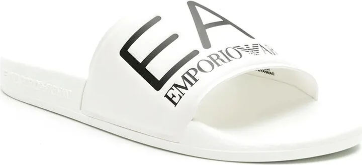 Logo-Embossed Faux-Leather Slides - Image 2
