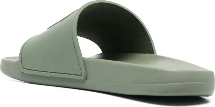 Logo-Embossed Faux-Leather Slides - Image 3