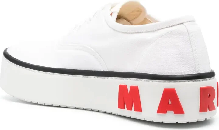Logo-Embossed Flatform Sneakers - Image 3
