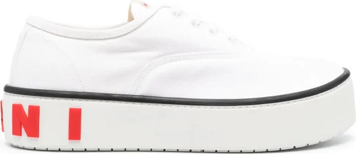 Logo-Embossed Flatform Sneakers