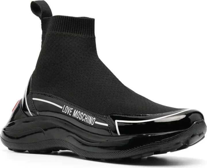 Logo-Embossed High-Top Sneakers - Image 2
