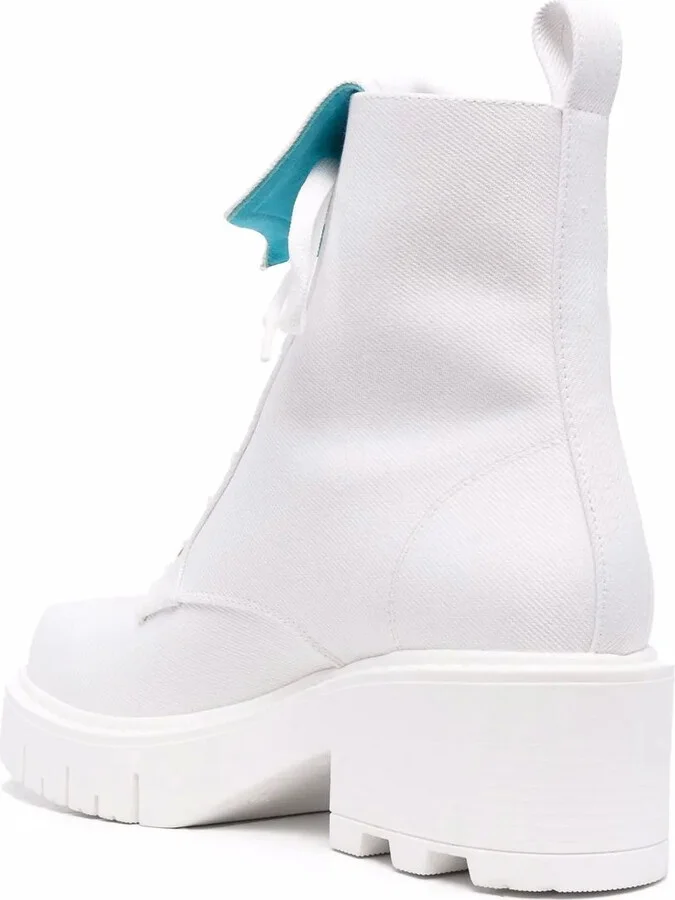 Logo-Embossed Lace-Up Boots - Image 3