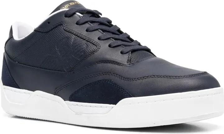 Logo-Embossed Lace-Up Sneakers - Image 2