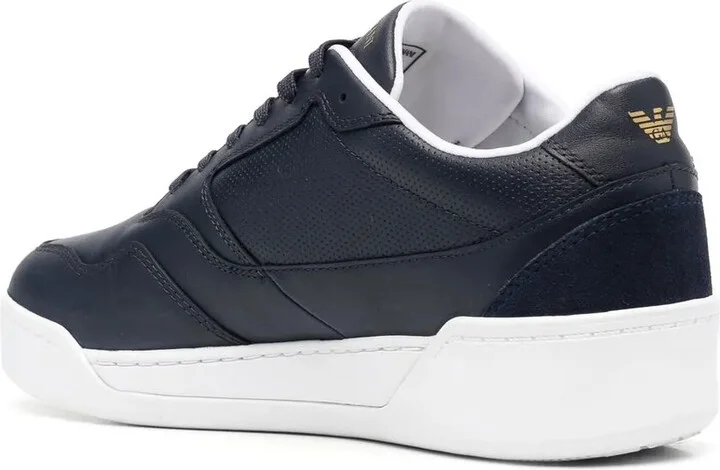 Logo-Embossed Lace-Up Sneakers - Image 3