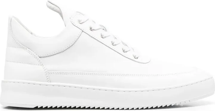 Logo-Embossed Lace-Up Sneakers