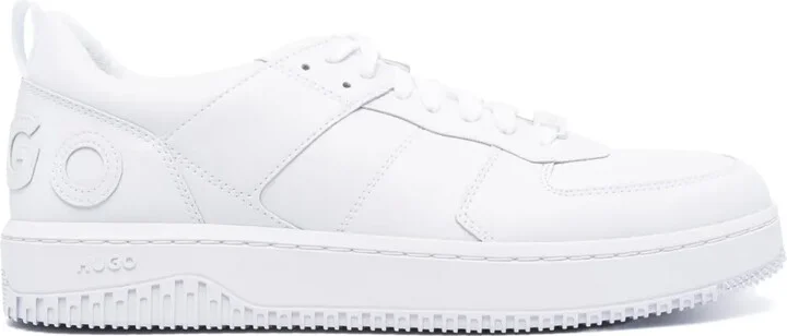 Logo-Embossed Lace-Up Sneakers