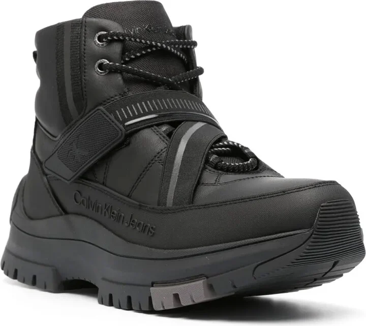 Logo-Embossed Leather Ankle Boots - Image 2