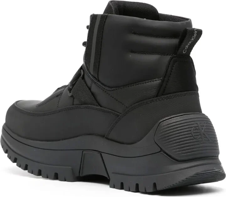 Logo-Embossed Leather Ankle Boots - Image 3
