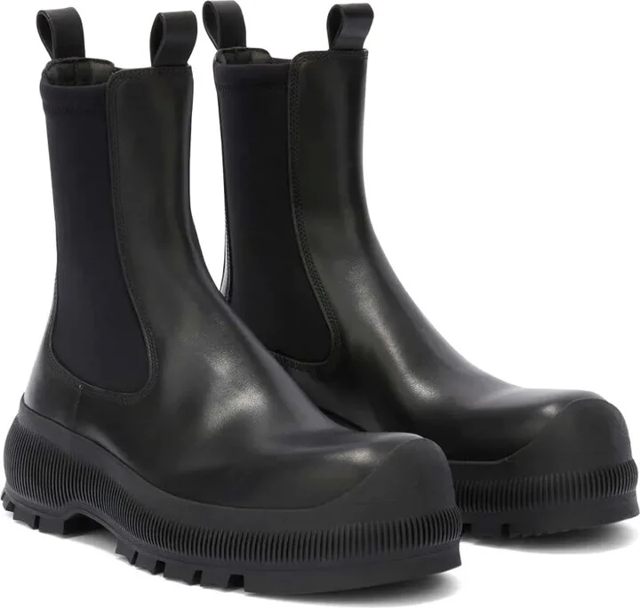Logo-Embossed Leather Boots - Image 2
