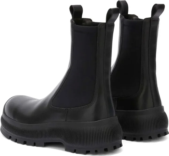 Logo-Embossed Leather Boots - Image 3