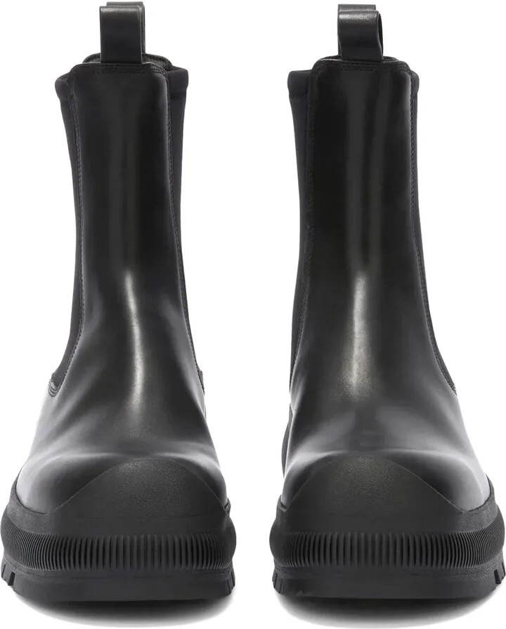 Logo-Embossed Leather Boots - Image 4
