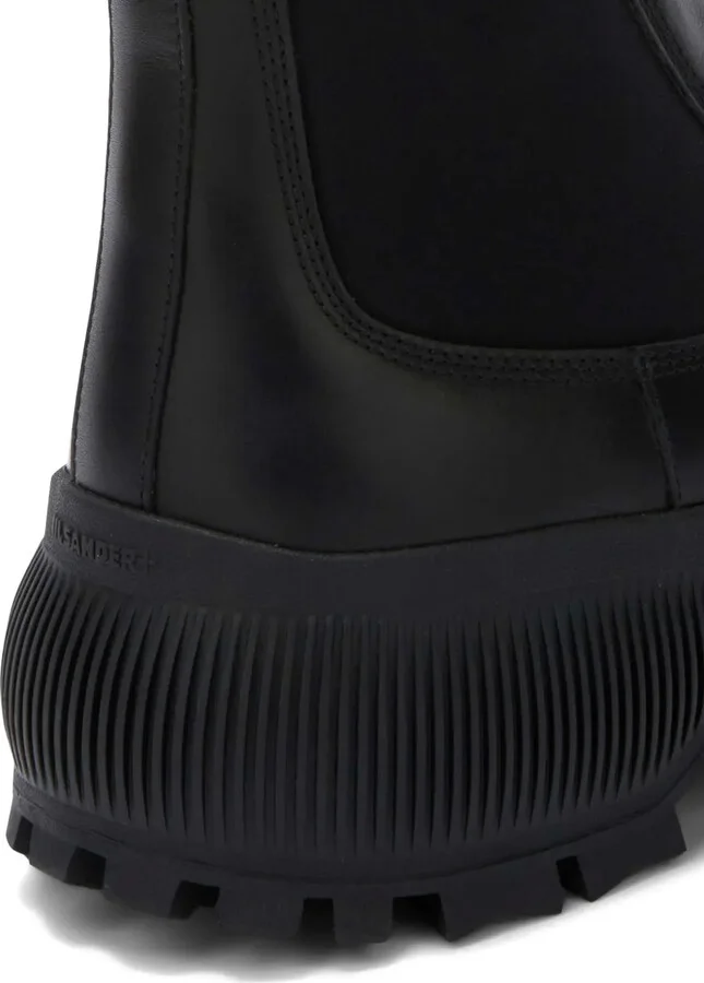 Logo-Embossed Leather Boots - Image 5