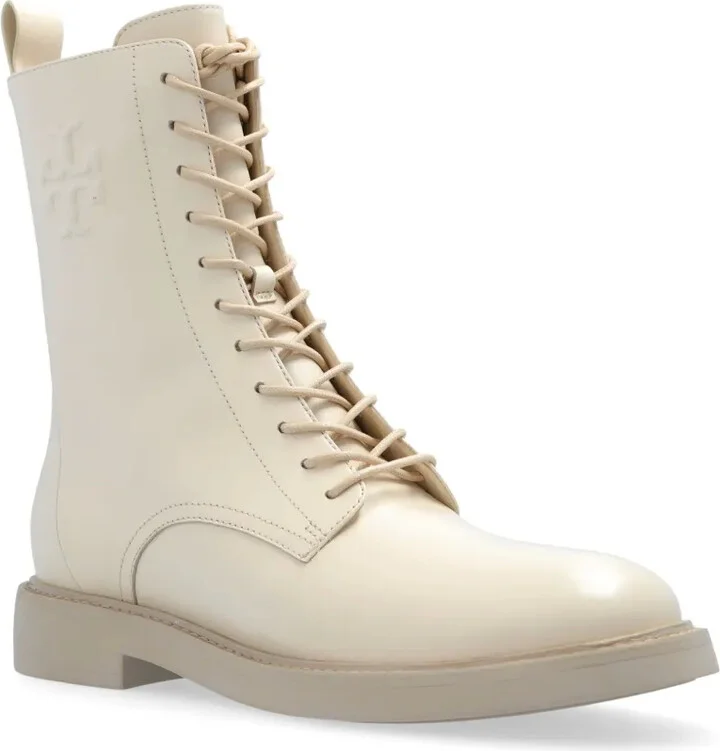 Logo-Embossed Leather Boots - Image 4