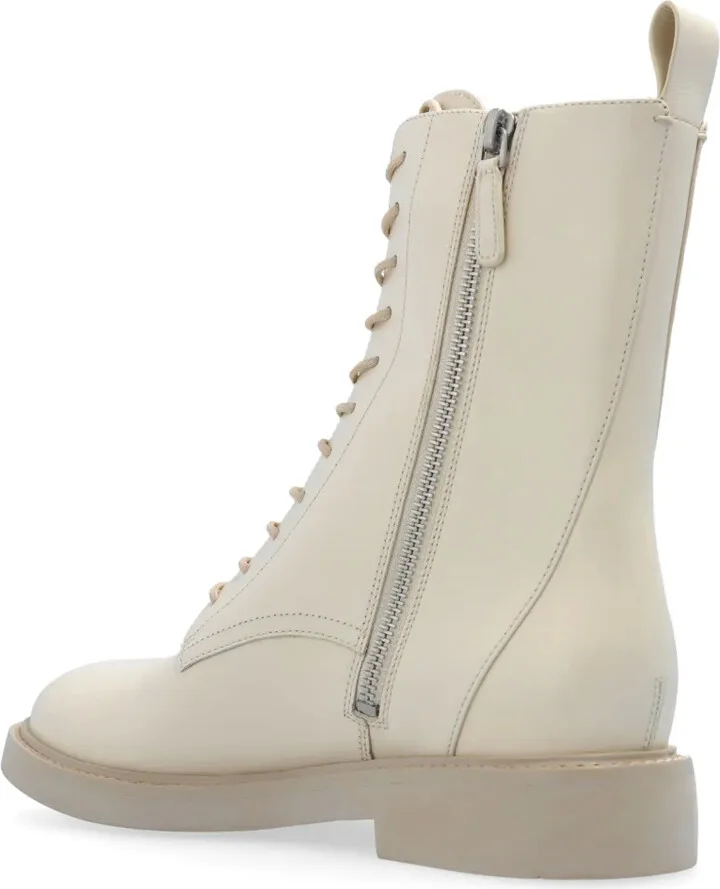 Logo-Embossed Leather Boots - Image 5