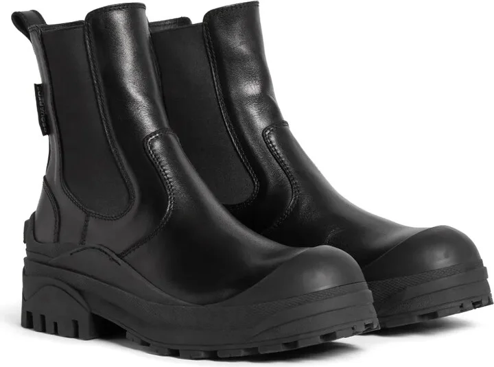 Logo-Embossed Leather Boots - Image 2