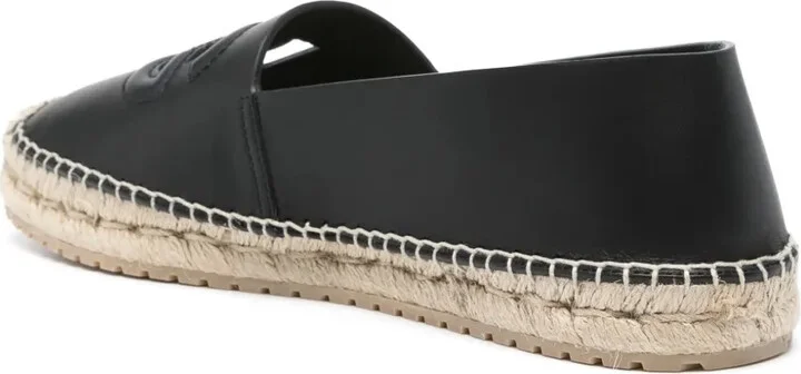 Logo-Embossed Leather Espadrilles - Image 3