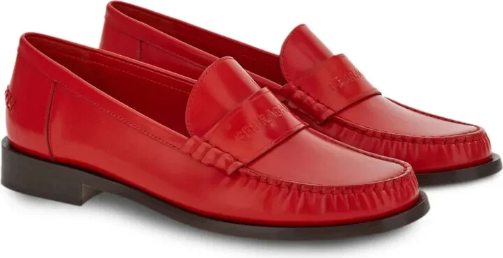 Logo-Embossed Leather Loafers - Image 2
